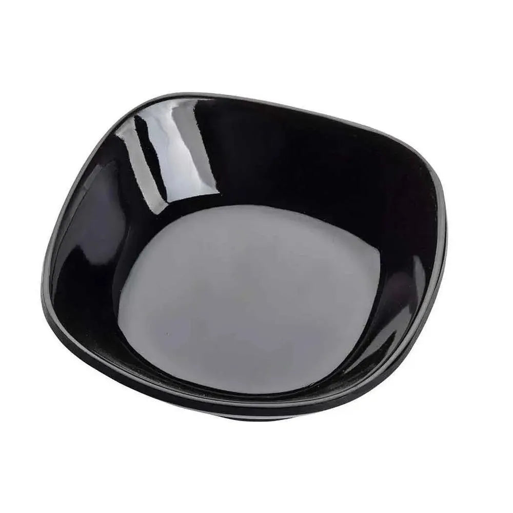 Tablecraft 10315BK melamine Square Mini Bowl 1.5 Oz, Black 7 X 7 X 2 cm