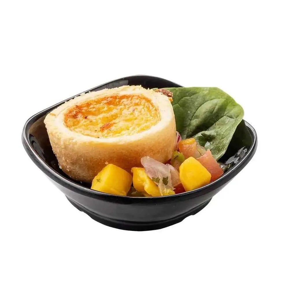 Tablecraft 10315BK melamine Square Mini Bowl 1.5 Oz, Black 7 X 7 X 2 cm