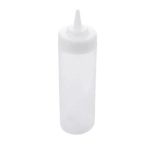 Tablecraft 11253C Polyethylene Clear Squeeze Bottle  5.86 x 5.86 x 21.59 cm, 12 oz