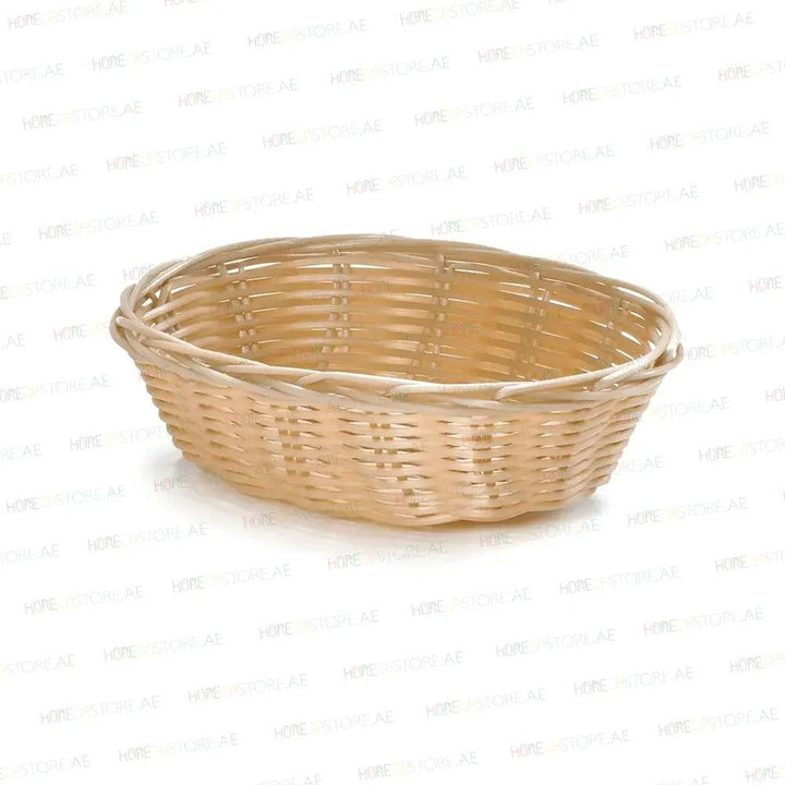 Tablecraft 1171W Polypropylene Oval Serving Basket 7" x 5" x 2" - HorecaStore