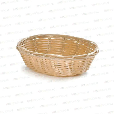 Tablecraft 1171W Polypropylene Oval Serving Basket 7