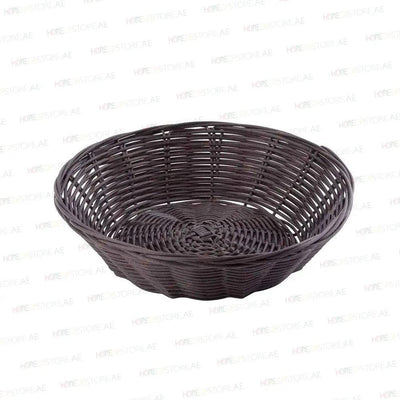 Tablecraft 1474 Polypropylene Round Bread Basket 9