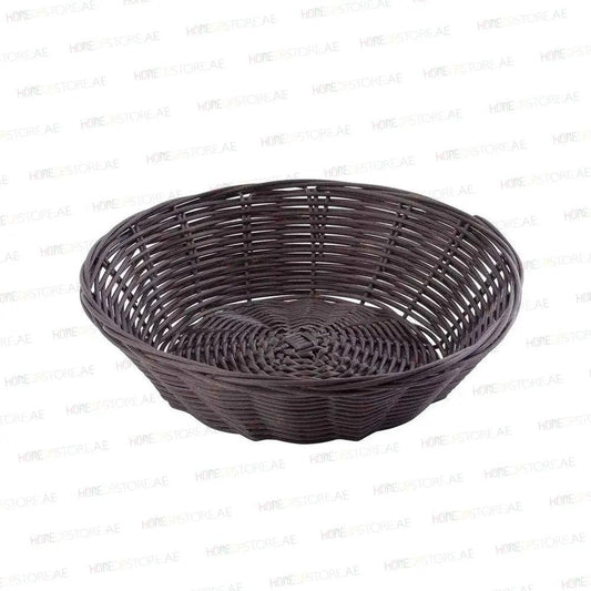 Tablecraft 1474 Polypropylene Round Bread Basket 9" x 6" x 2.25" - HorecaStore