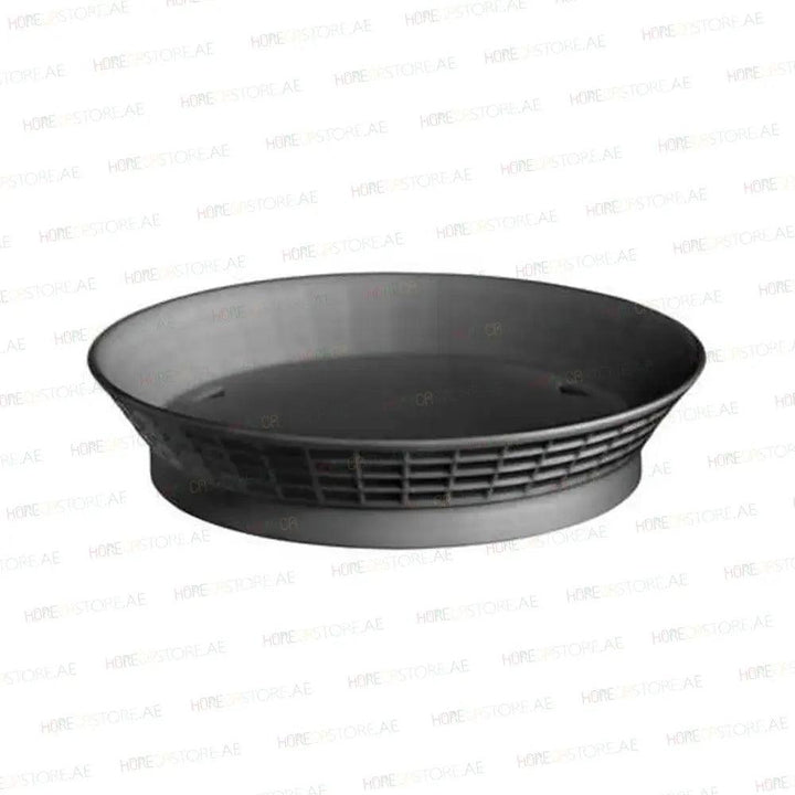 Tablecraft 157510BK Plastic Round Diner Platter, 10.5" x 10.5" x 2.1", Black - HorecaStore