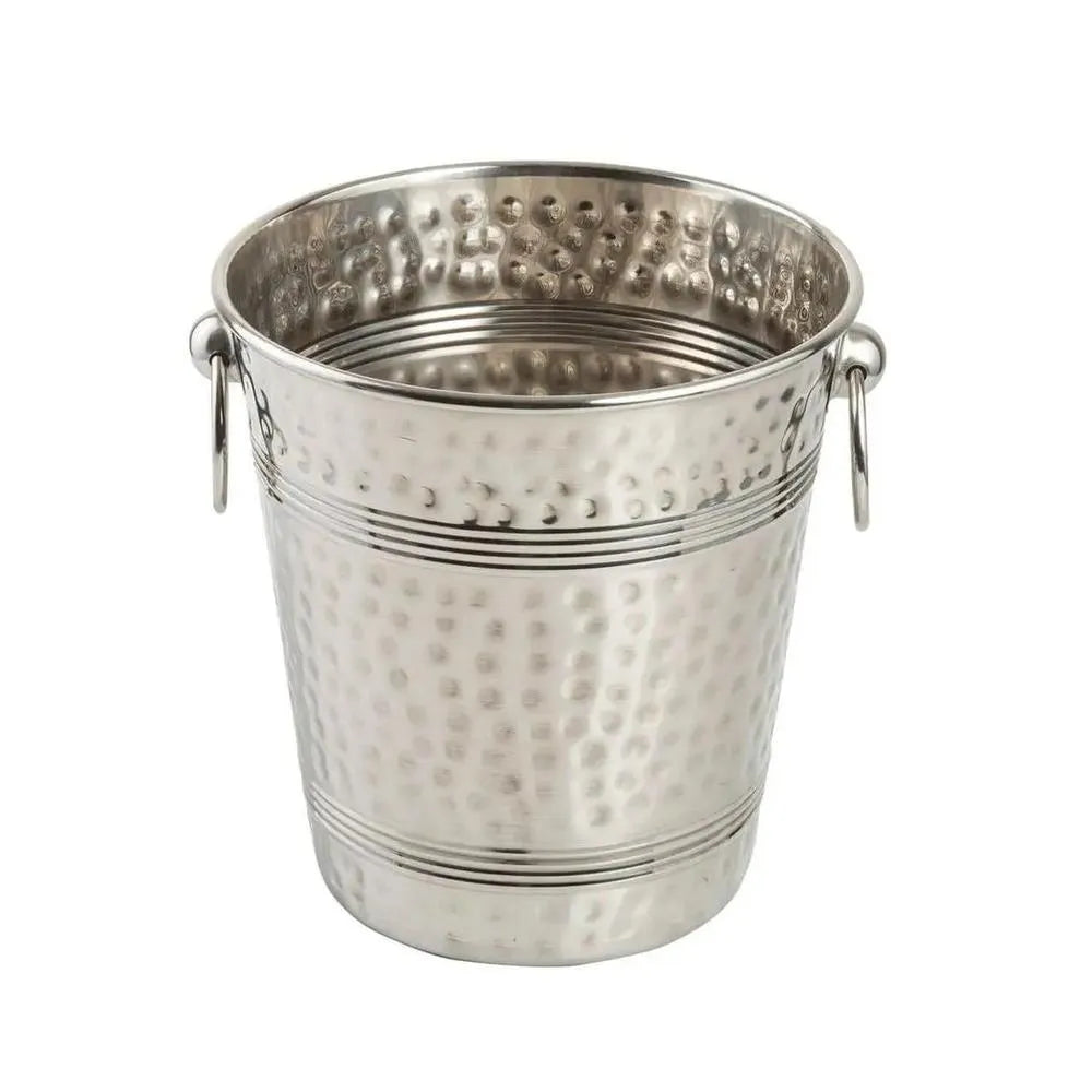 Tablecraft 5198 Stainless Steel Champagne Bucket Hammered Finish, 22 x 20 x 22 cm