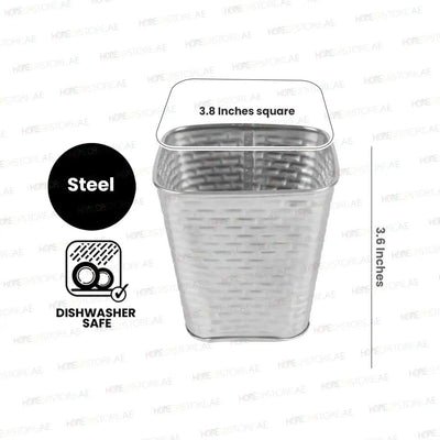 Tablecraft GTSS4 Steel Tapered Square Fry Cup, 3.8