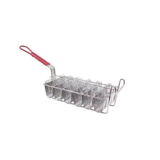 Tablecraft TB60 Nickel Plated Steel Taco Fry Basket L 57 x W 17 x H 19.4 cm