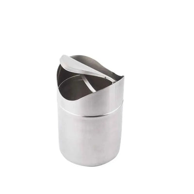 Tablecraft WM1 Stainless Steel Mini Counter Top Waste Basket 12  x 12 x 17 cm