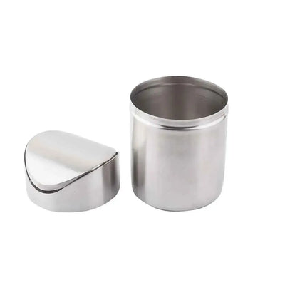 Tablecraft WM1 Stainless Steel Mini Counter Top Waste Basket 12  x 12 x 17 cm