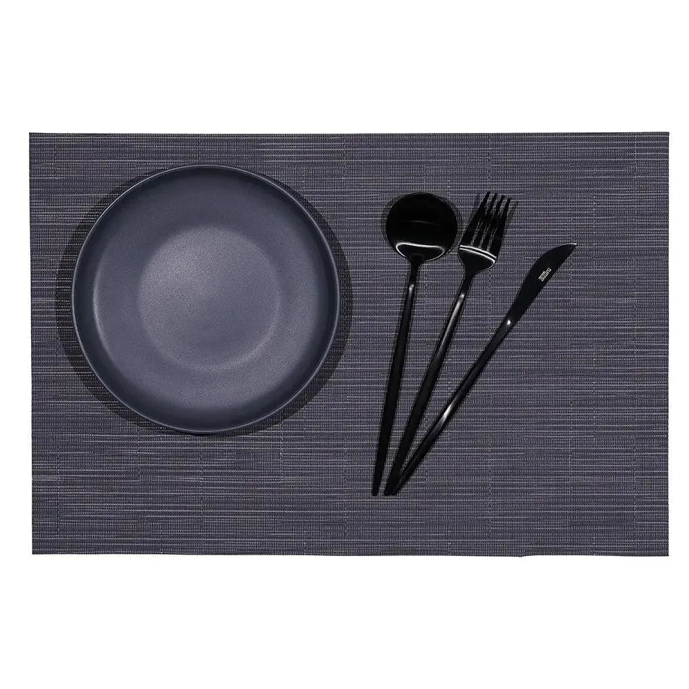 Wundermaxx 951.240 Poly Vinyl Placemat Grey 30.5 X 45.7 cm, Pack of 10