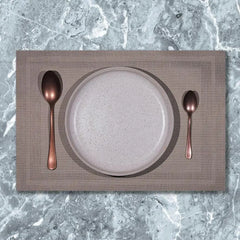 Wundermaxx 951.246 Poly Vinyl Placemat Golden 30.5 X 45.7 cm, Pack of 10