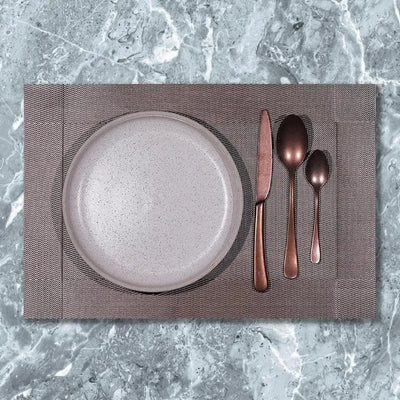 Wundermaxx 951.252 Poly Vinyl Placemat Bronze 30.5 X 45.7 cm, Pack of 10