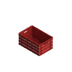 THS Plastic Closed Crate L 600 x W 400 x H 280mm Red