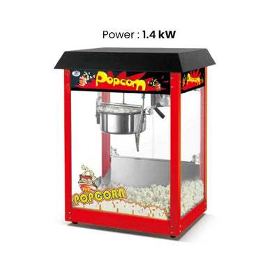 THS HP-6C Electric Iron Coated Popcorn Machine, Power 1.44 KW - HorecaStore