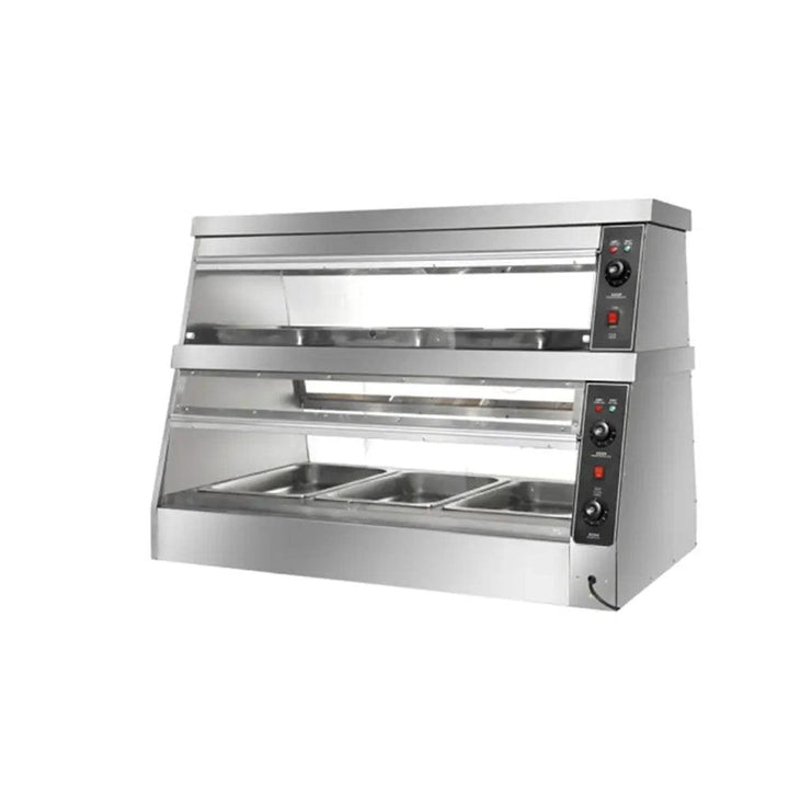 THS HW-6P-B Electric Food Warmer Display 3 Pan Compartment, Power 2.15 KW - HorecaStore