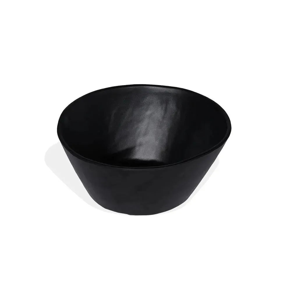 THS Melamine Hammered Finish Bowl 6.5" Black