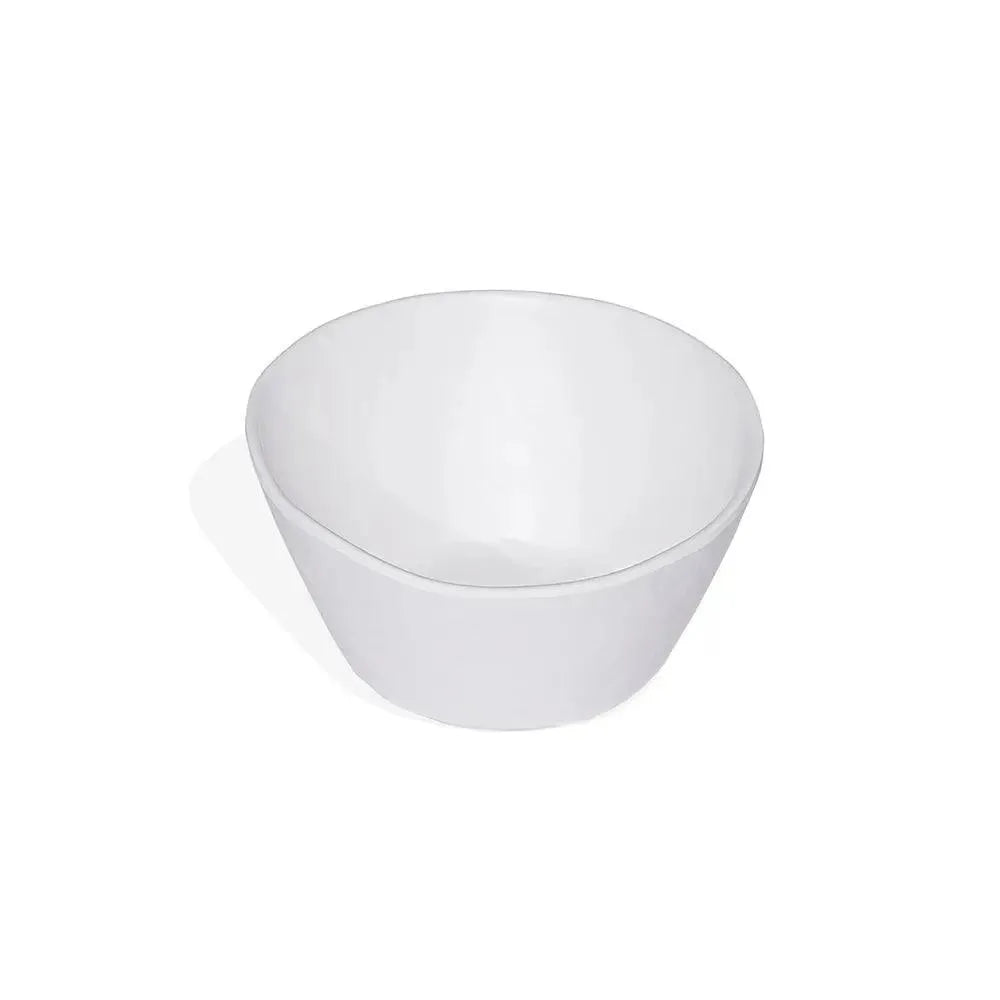 THS Melamine Hammered Finish Bowl 6.5" White