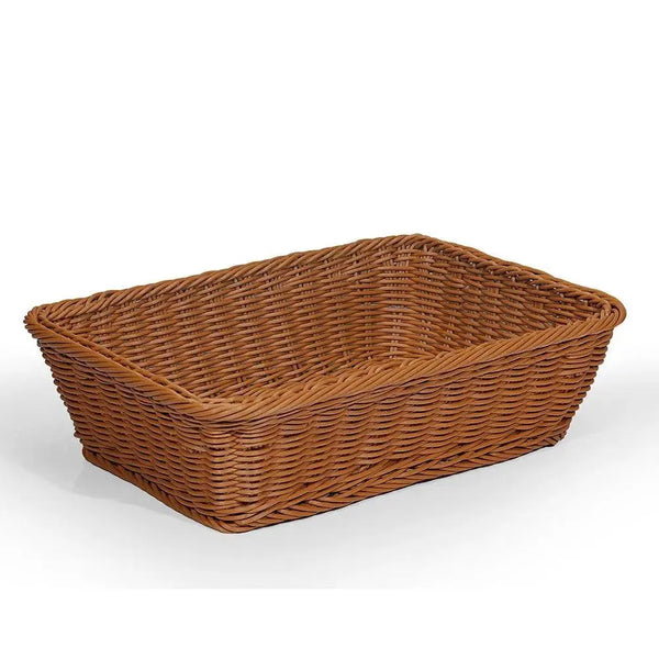 Wundermaxx PRB352510 Poly Rattan Display Basket Brown, 30X25X10CM