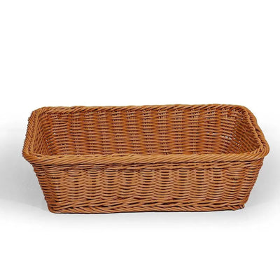 Wundermaxx PRB352510 Poly Rattan Display Basket Brown, 30X25X10CM