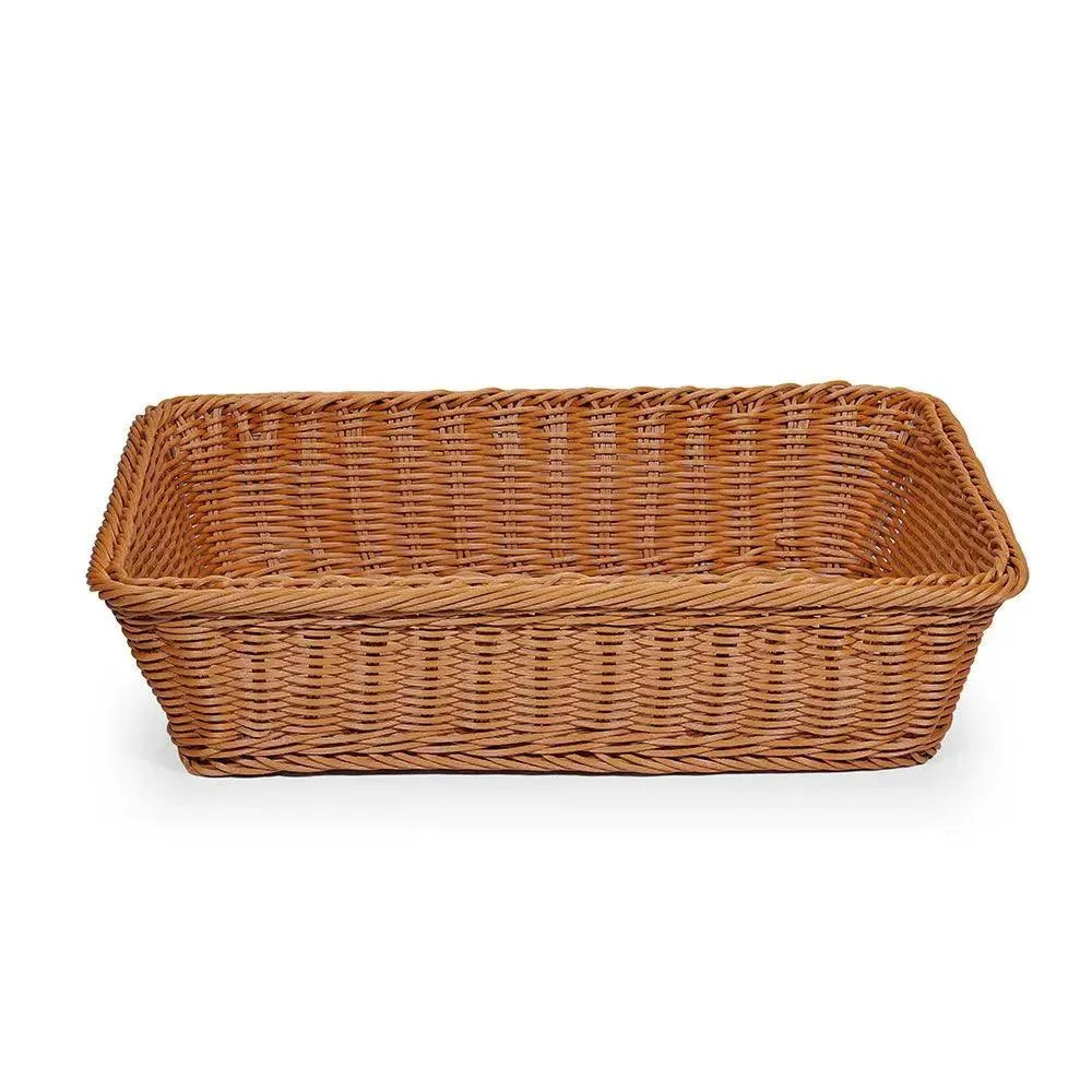 Wundermaxx PRB403010 Poly Rattan Display Basket Brown, 40X30X10CM