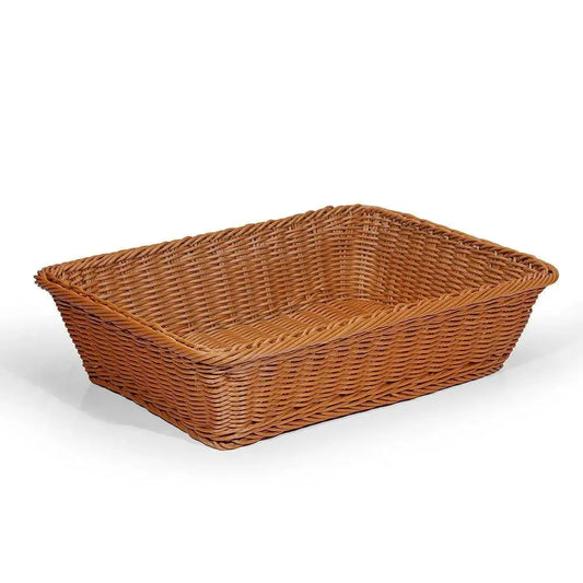 Wundermaxx PRB403010 Poly Rattan Display Basket Brown, 40X30X10CM