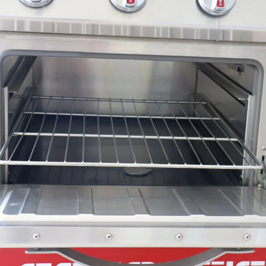 THS Stainless Steel Electric 15.2 KW Heavy-Duty Electric 4 Hot Plate Cooker and Oven, 80 X 90 X 97 cm