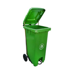 THS Waste Bin 240 Liters With Pedal, Green