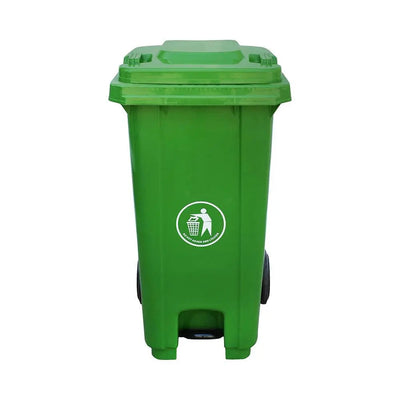 THS Waste Bin 240 Liters With Pedal, Green