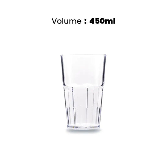 Tribeca Avanos Stackable  Polycarbonate Pc Clear Tumbler 450 ml, BOX QUANTITY 80 PCS