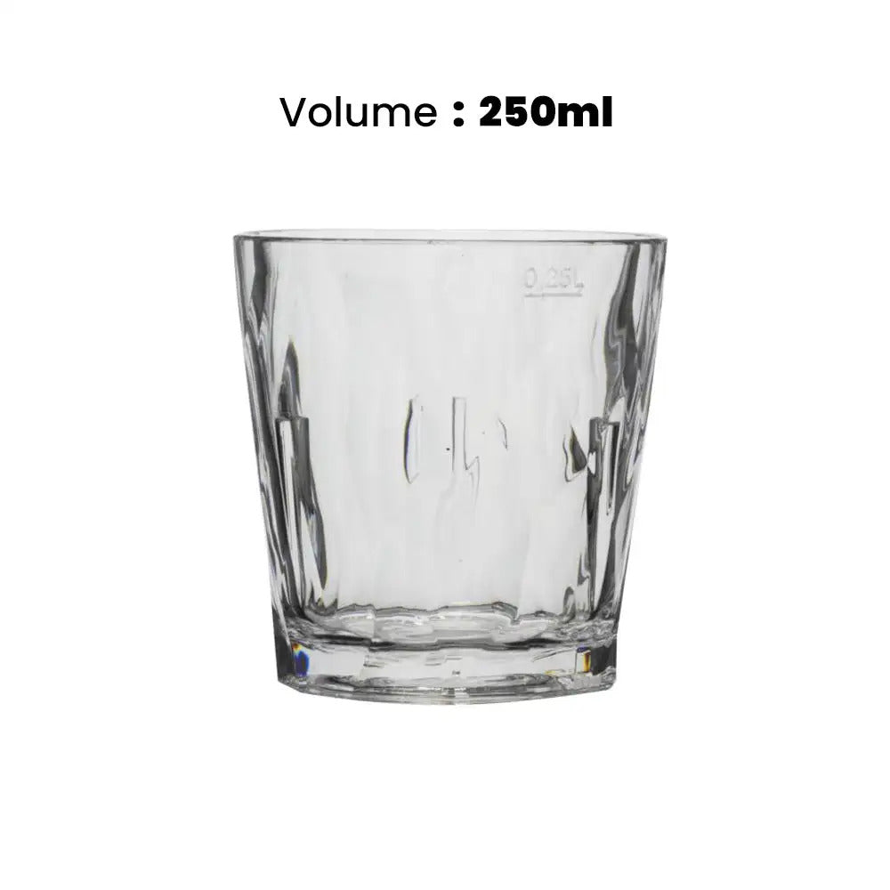 Tribeca Exclusive Diamont Polycarbonate Tumbler 250 ml, BOX QUANTITY 36 PCS