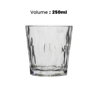 Tribeca Exclusive Diamont Polycarbonate Tumbler 250 ml, BOX QUANTITY 36 PCS