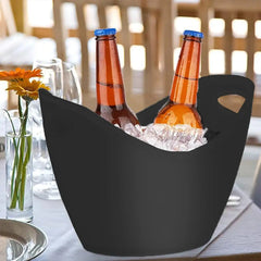 Tribeca Polycarbonate Black Champagne Bucket Frosted 35 x 26 cm, BOX QUANTITY 5 PCS