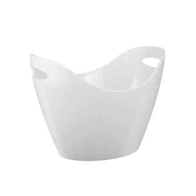 Tribeca Polycarbonate White Champagne Bucket 35 x 26 Cm, BOX QUANTITY 5 PCS