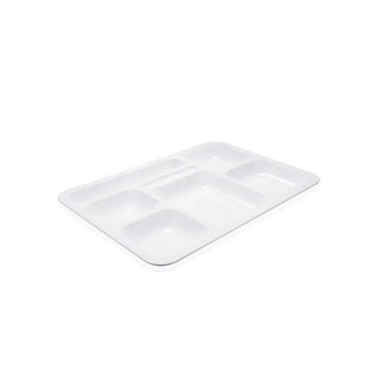 Tribeca Polycarbonate White Compartment Tray 5 cm, BOX QUANTITY 20 PCS