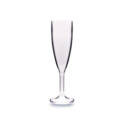 Tribeca Polycarbonate White Flute Champagne Glass 180 ml, BOX QUANTITY 50 PCS