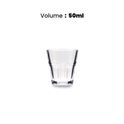 Tribeca  Polycarbonate  White Shot Glass 50 ml, BOX QUANTITY 200 PCS