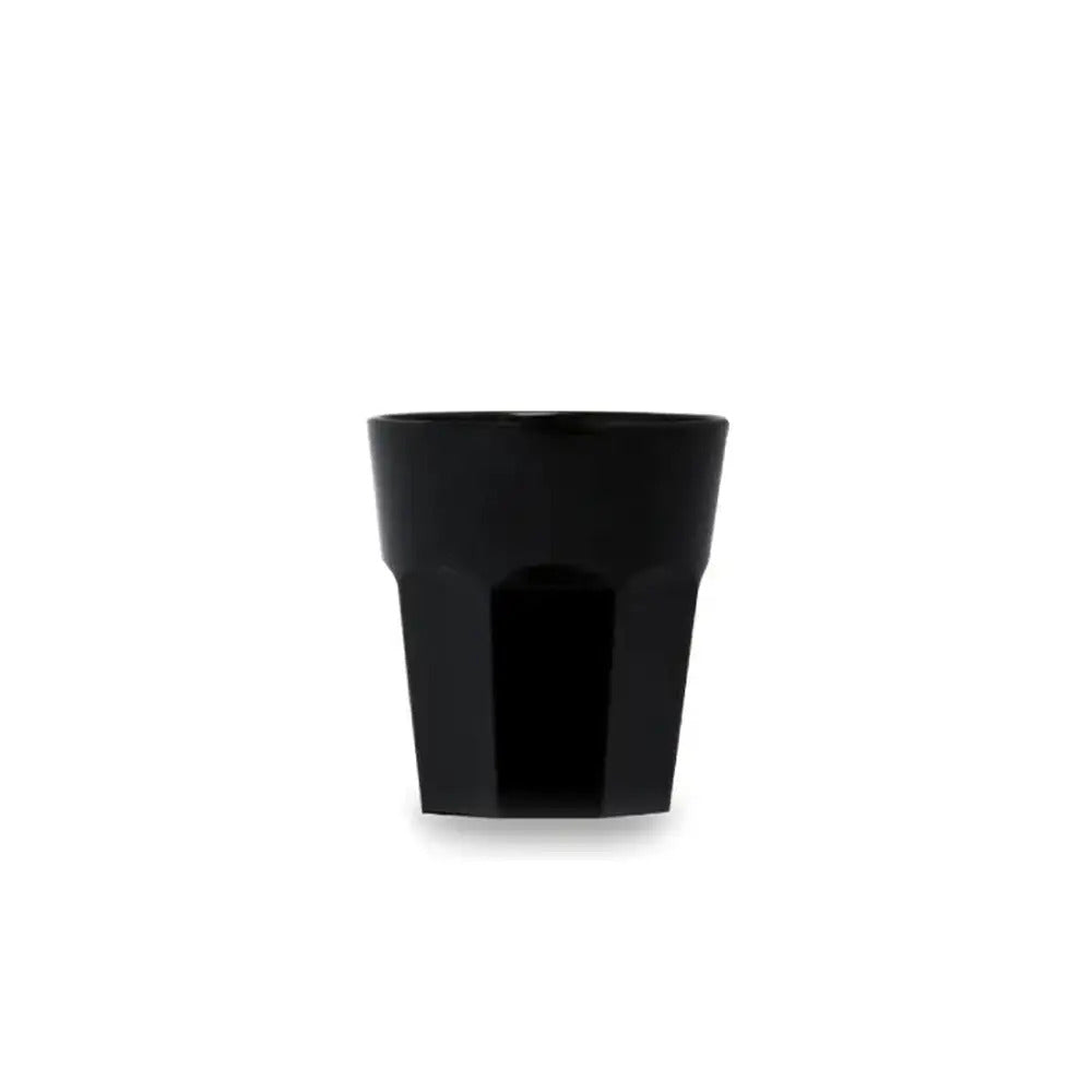 Tribeca Premium Polycarbonate Pc Black Tumbler 250 ml, BOX QUANTITY 100 PCS