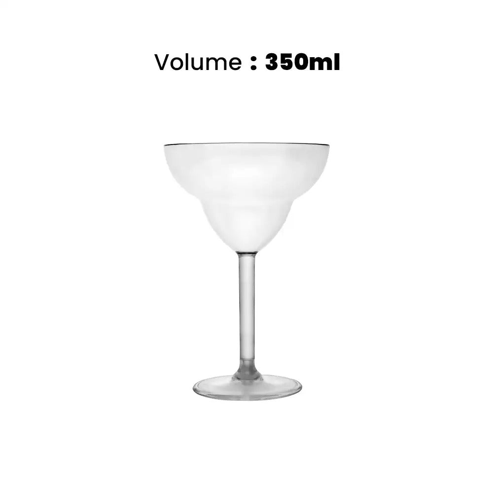 Tribeca Premium Polycarbonate Pc Clear  Margarita Glass 350 ml, BOX QUANTITY 48 PCS