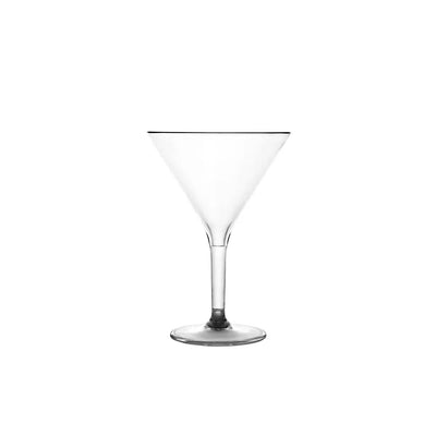 Tribeca Premium Polycarbonate Pc ClearMartini Glass 280 ml, BOX QUANTITY 48 PCS