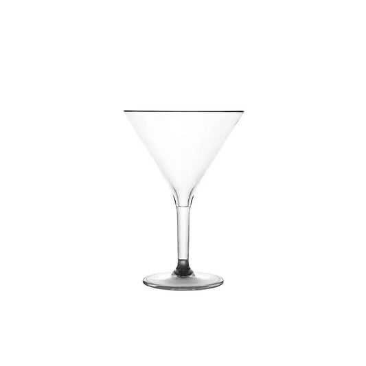 Tribeca Premium Polycarbonate Pc ClearMartini Glass 280 ml, BOX QUANTITY 48 PCS