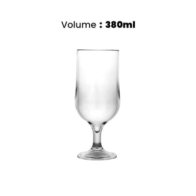 Tribeca  Premium Polycarbonate Pc White  Goblet 370 ml, BOX QUANTITY 30 PCS