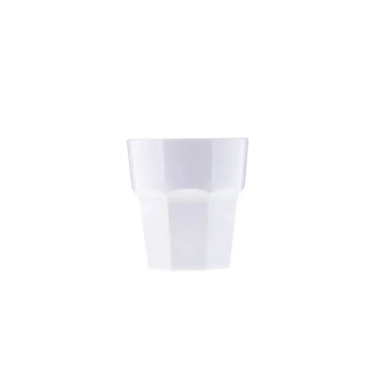 Tribeca Premium Polycarbonate Pc White Tumbler 250 ml, BOX QUANTITY 100 PCS