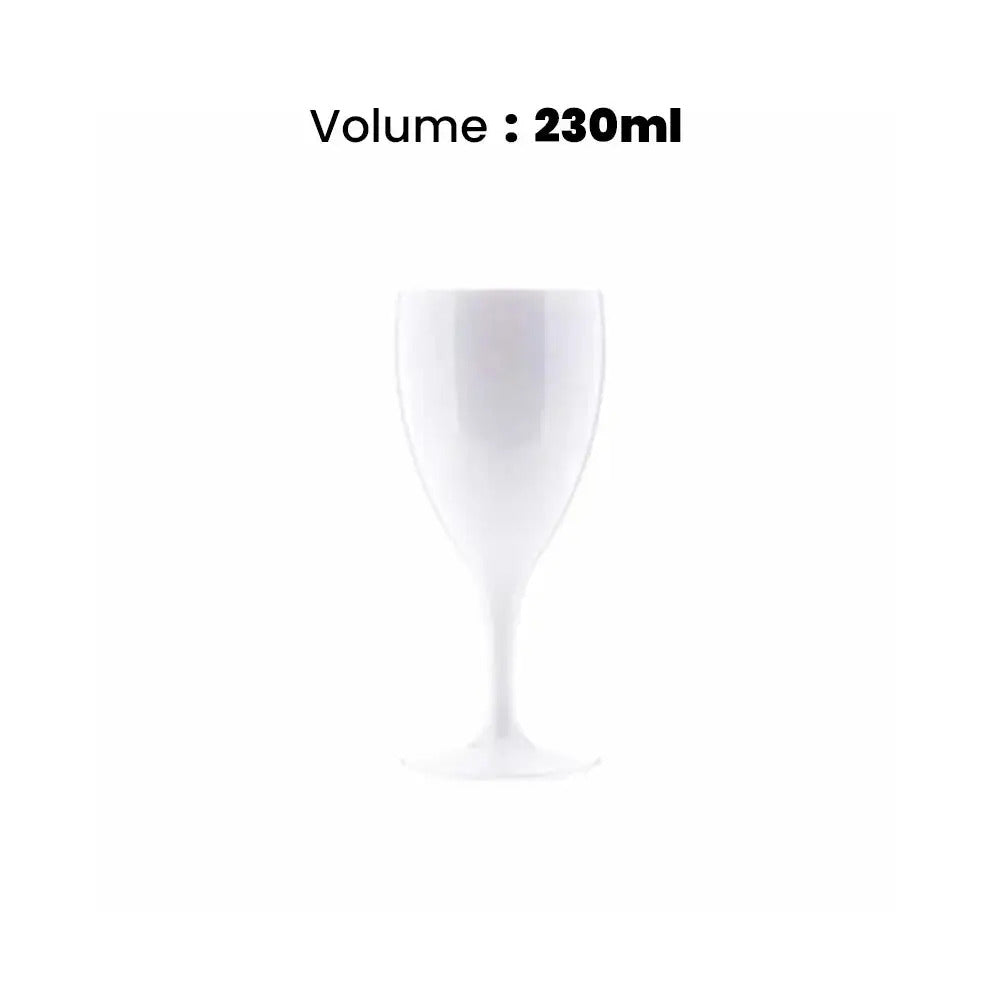 Tribeca Premium  Polycarbonate Pc White Wine Glass 230 ml, BOX QUANTITY 60 PCS