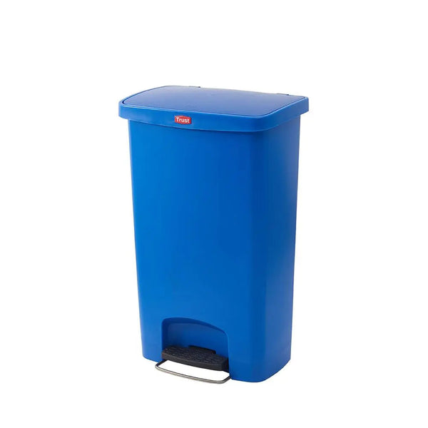 Trust Commercial  1307 B Polypropylene Pedal Bin 50 Litres, Blue