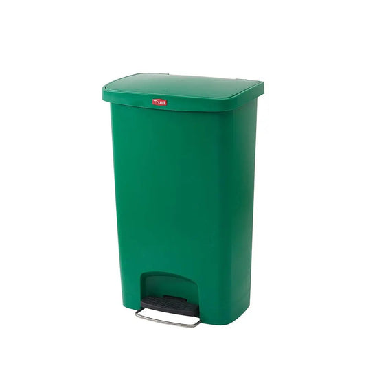 Trust Commercial  1307 G Polypropylene Pedal Bin 50 Litres, Green