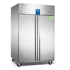 THS Stainless Steel 1400L Upright Double Door Chiller 230V, 14.8x83x20.5cm