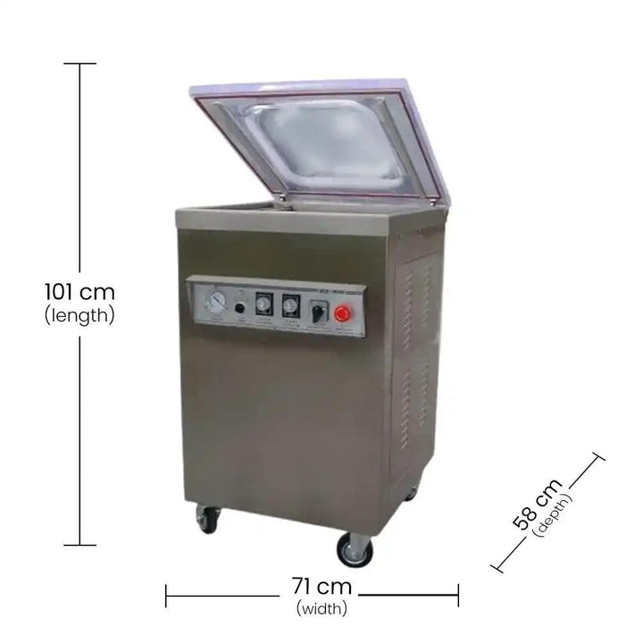 THS DZQ-500B Vacuum Packing Machine Floor Stanking 0.9 kW, 64.9 x 57.8 x 96.7 cm - HorecaStore