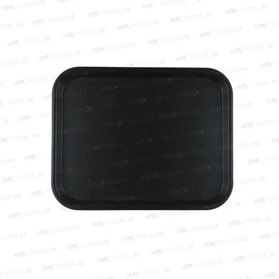 Vague Rectangle Polypropylene Fast Food Tray 45X35cm Black   6/Case   HorecaStore