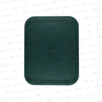 Vague Rectangle Polypropylene Fast Food Tray 45X35cm Green   6/Case   HorecaStore