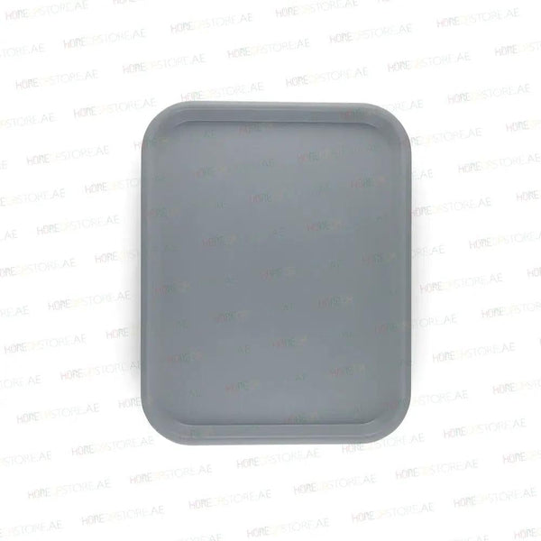 Vague Rectangle Polypropylene Fast Food Tray 45X35cm Grey   6/Case   HorecaStore